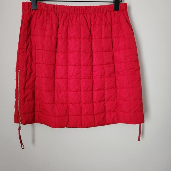 Max Mara | Kim Box Padded Quilted Zip Hem Mini Skirt - Size US 10 - Picture 8 of 10